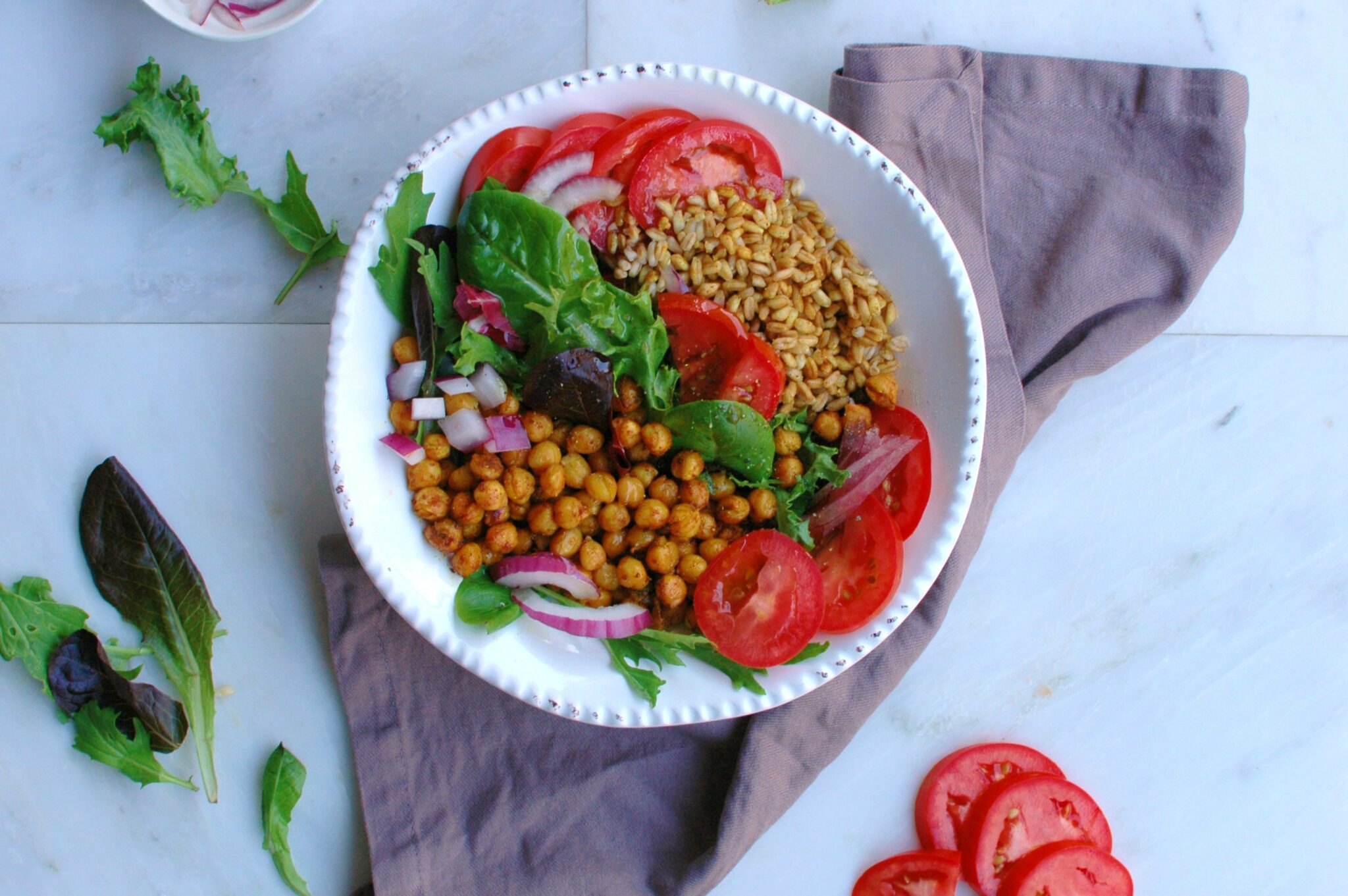 Chickpea shawarma bowl recipe